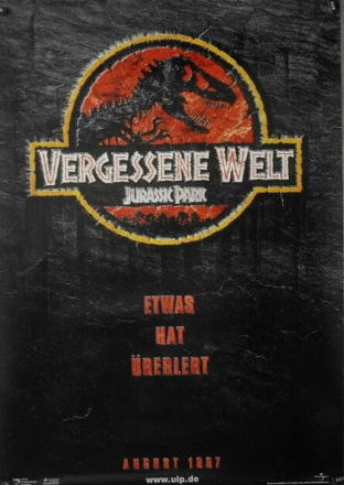 Filmplakat Vergessene Welt: Jurassic Park