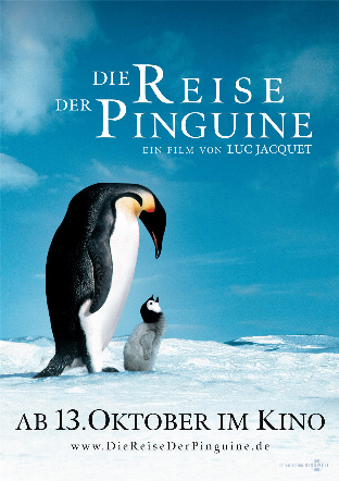 Filmposter - Die Reise der Pinguine im Kino achteinhalb