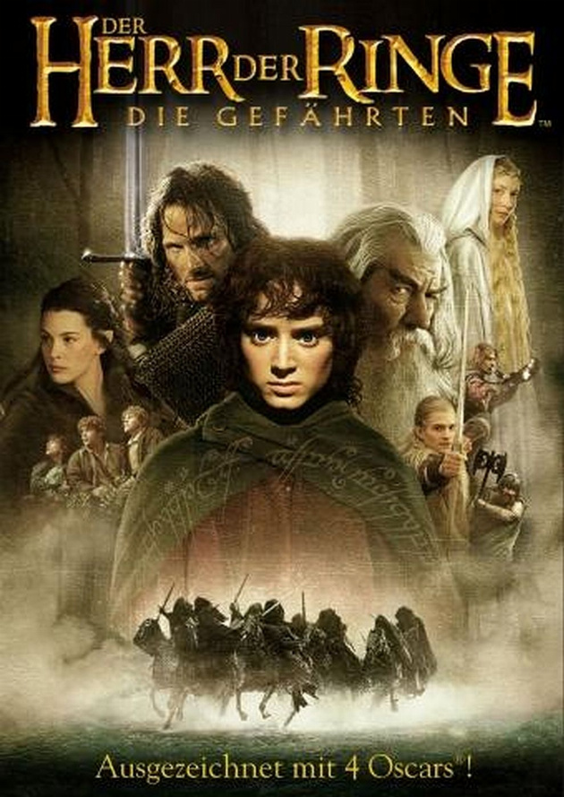 Filmplakat Der Herr der Ringe - die Gefährten (Extended Version)