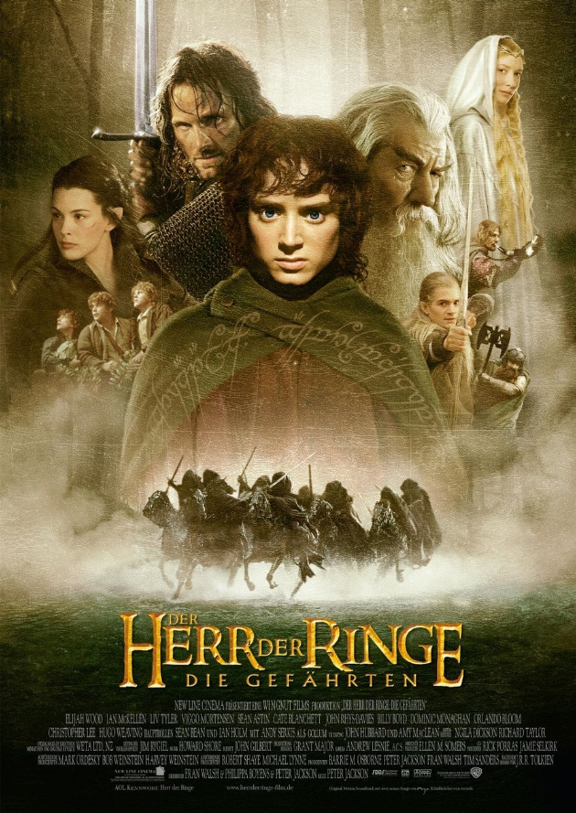 Filmplakat Der Herr der Ringe - Die Gefährten
