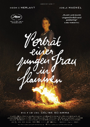 Filmposter - Porträt einer jungen Frau in Flammen im Lichtspiele Kalk