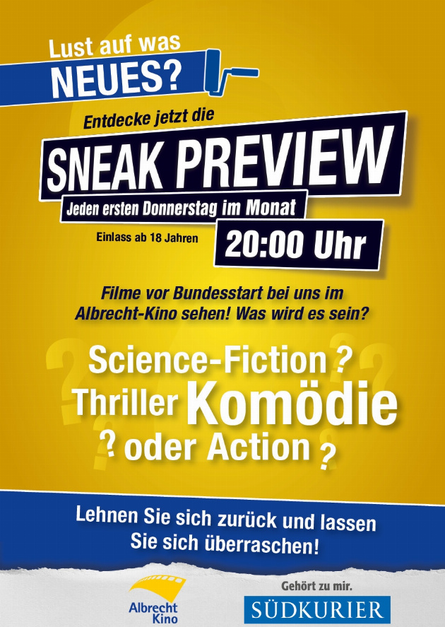 Filmplakat Sneak Preview OmU
