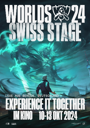 Filmplakat League of Legends (LOL) Worlds 2024 Swiss Stage Cinema Viewing Parties