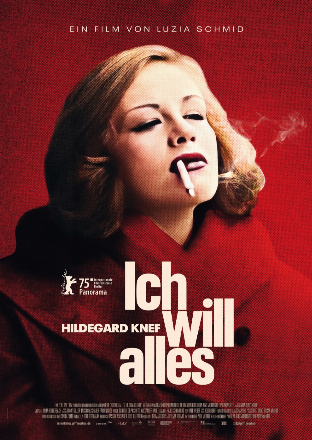 Filmplakat Ich will alles. Hildegard Knef