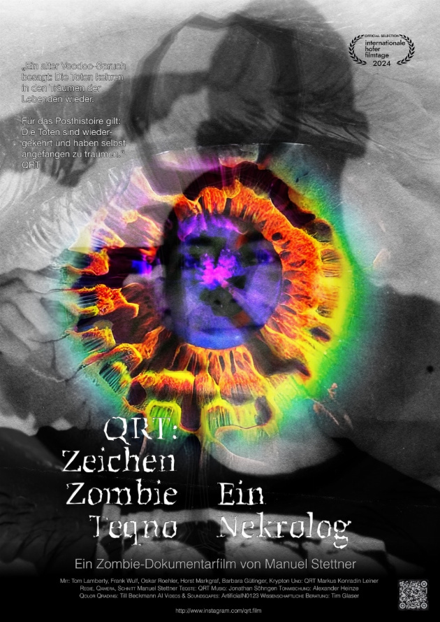 Filmplakat Qrt Zeichen, Zombie, Teqno - ein Nekrolog