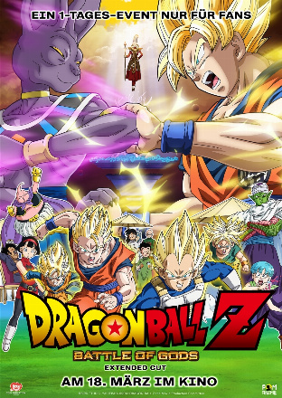Filmplakat Dragonball Z: Kampf der Götter (Extended Director's Cut)
