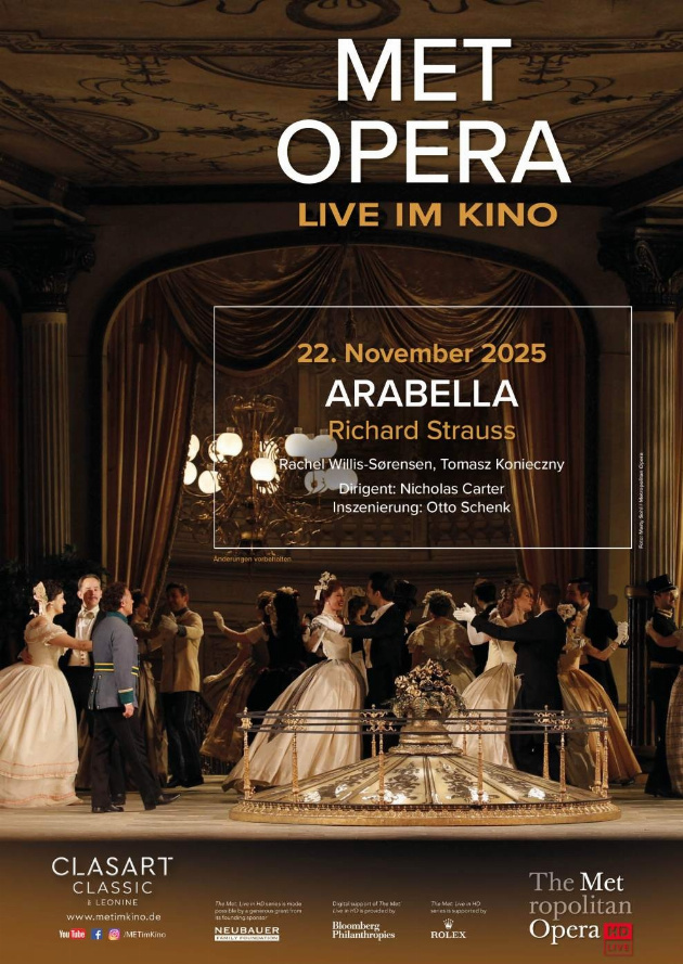 Filmplakat Met Opera 2025/26: Arabella - Strauss