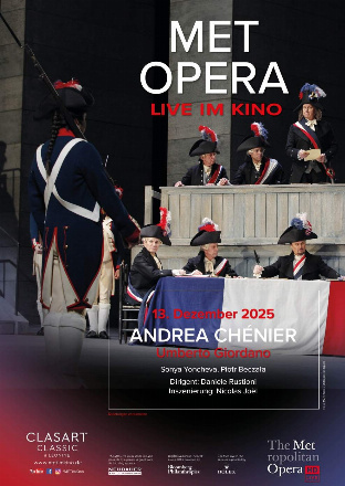 Filmplakat Met Opera 2025/26: Andrea Chénier - Giordano