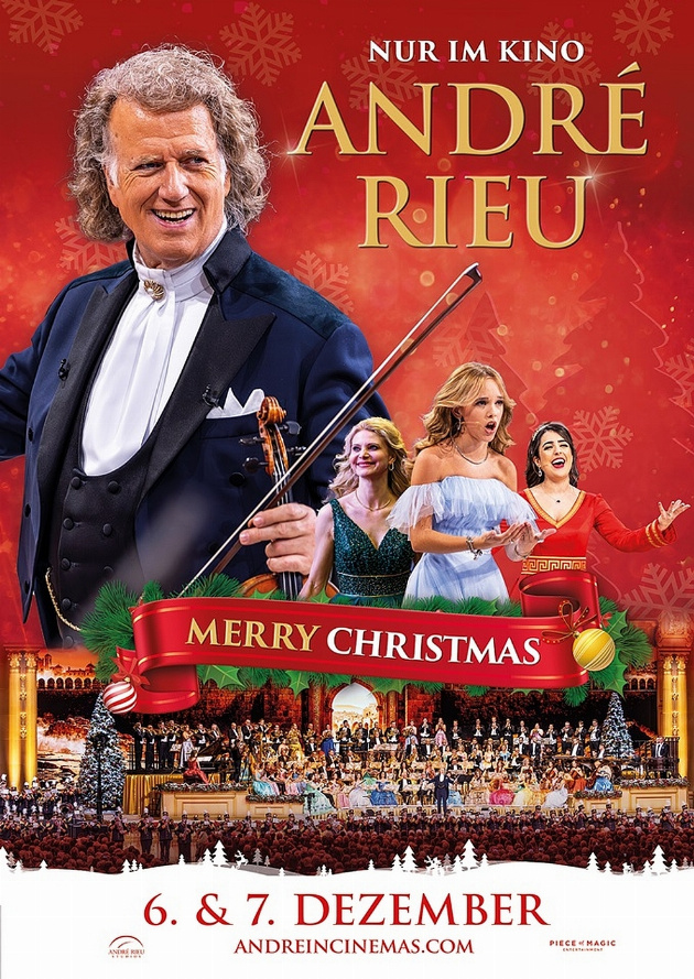 Filmplakat André Rieus Weihnachtskonzert 2025: Merry Christmas