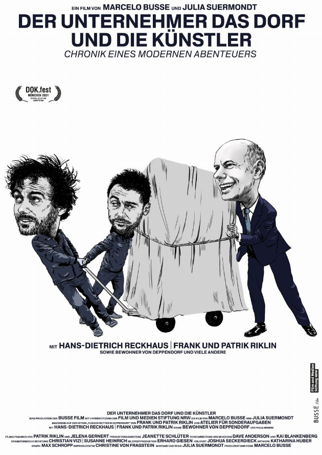 Filmplakat Der Unternehmer, das Dorf und die Künstler