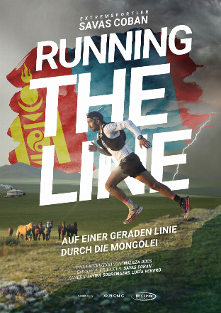Filmplakat Running the Line - Auf einer geraden Linie durch die Mongolei