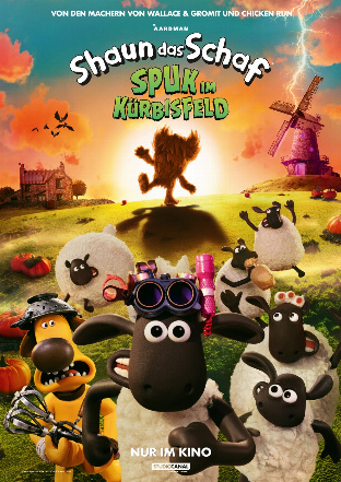 Filmposter - Shaun das Schaf - Spuk im Kürbisfeld im Rundkino Dresden