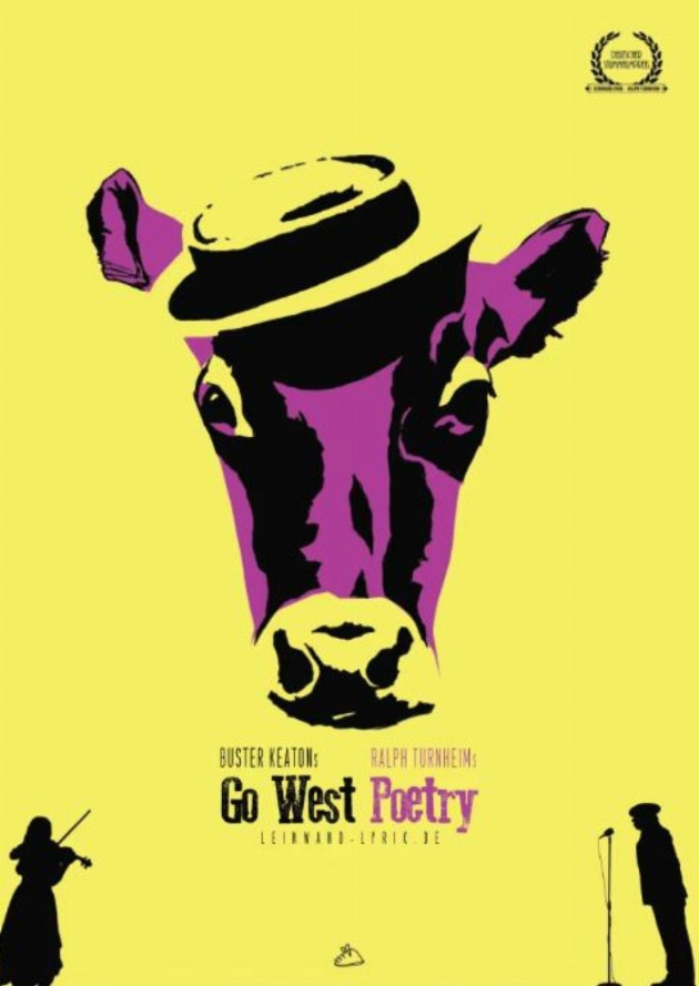 Filmplakat Leinwand-Lyrik: Go West Poetry