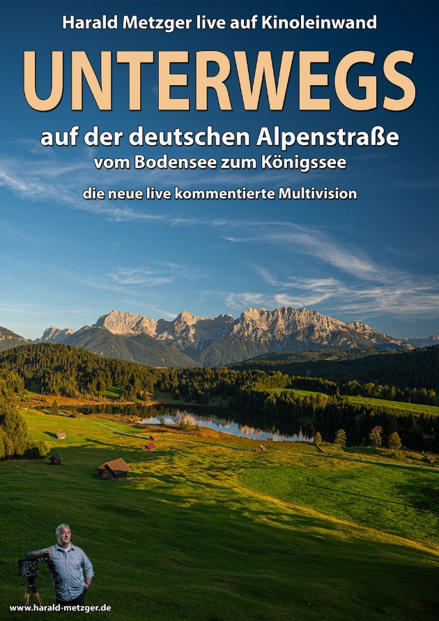 Filmplakat Unterwegs auf der deutschen Alpenstraße - vom Bodensee zum Königssee