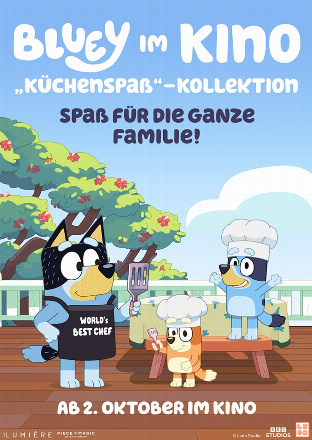 Filmplakat Bluey im Kino: "Küchenspaß" - Kollektion