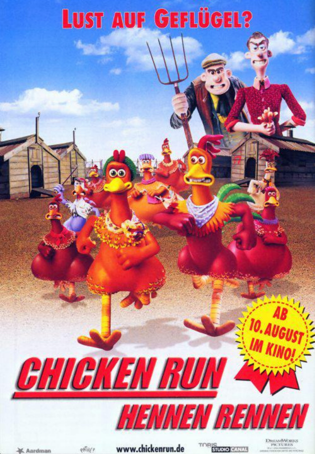 Filmplakat Chicken Run - Hennen Rennen