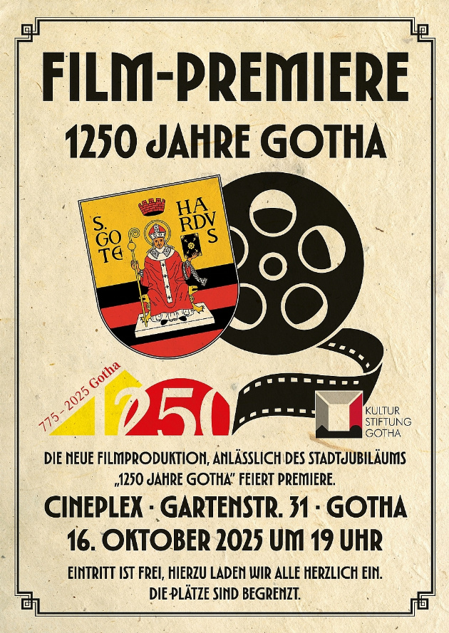 Filmplakat 1250 Jahre Gotha