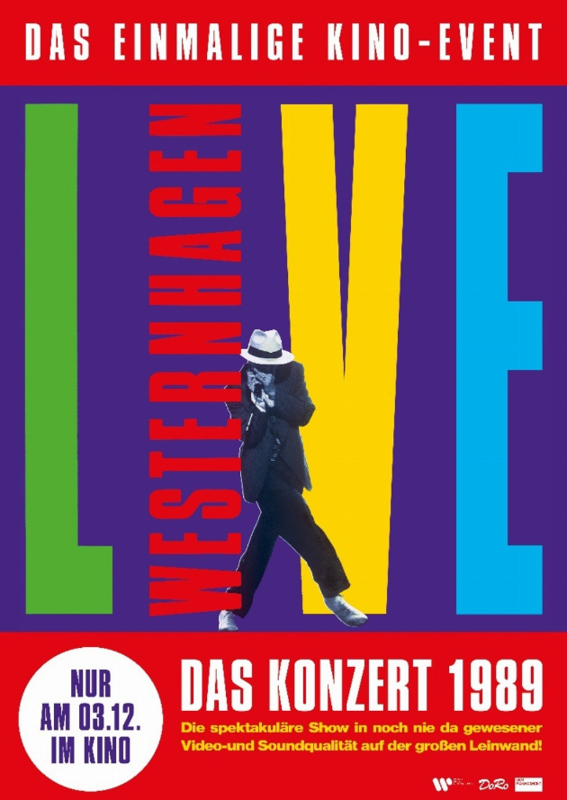 Filmplakat Westernhagen "Live" - Das Konzert 1989