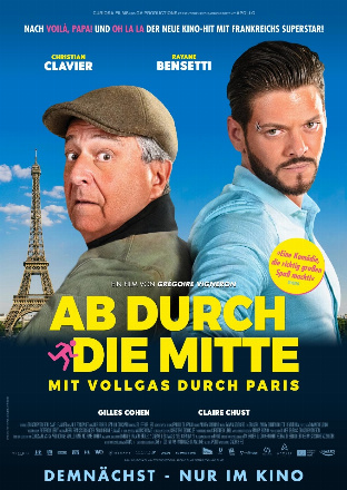 Filmposter - Ab durch die Mitte - Mit Vollgas durch Paris im Cineplex Friedrichshafen
