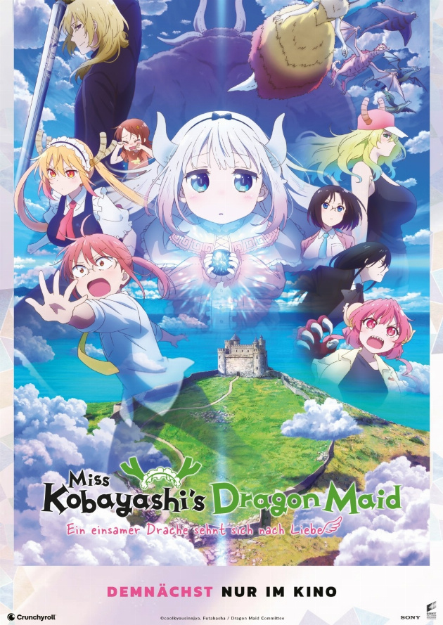 Filmplakat Miss Kobayashi's Dragon Maid: Ein einsamer Drache sehnt sich nach Liebe
