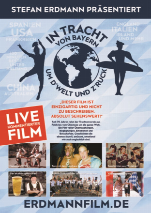 Filmposter - In der Tracht von Bayern um die Welt im Roxy Kino