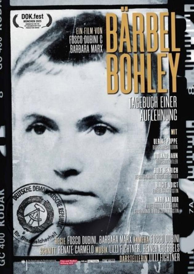 Filmplakat Bärbel Bohley - Tagebuch einer Auflehnung