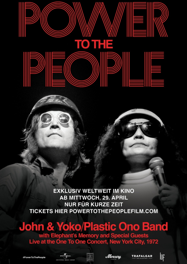 Filmplakat Power To The People: John & Yoko Live in NYC