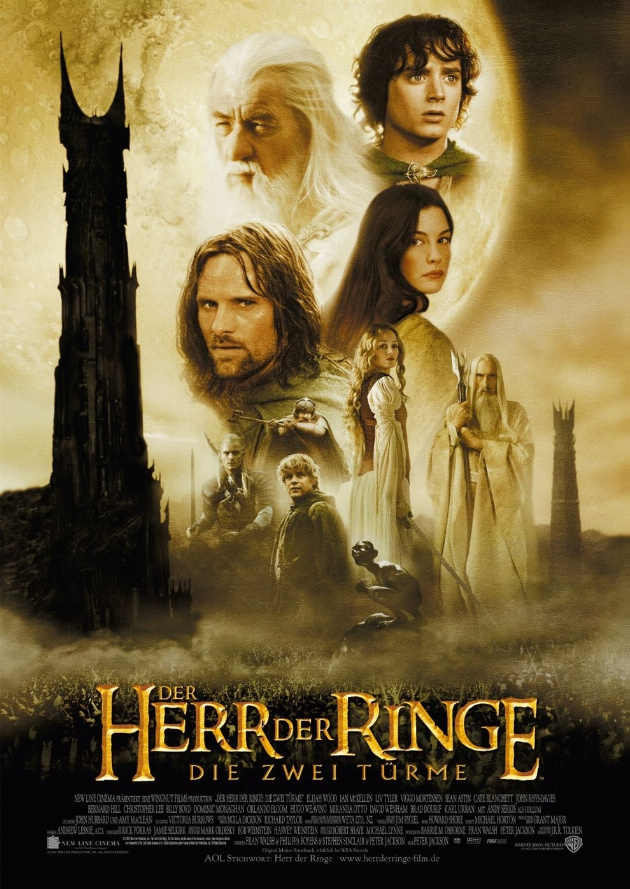Filmplakat Der Herr der Ringe - Die zwei Türme